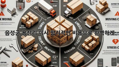 음성군 용산리 이사, 합리적인 비용으로 완벽하게! 🚚📦🏡