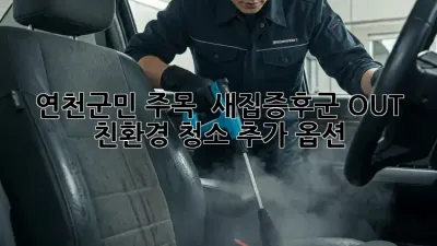 연천군민 주목! ✨ 새집증후군 OUT 친환경 청소 추가 옵션